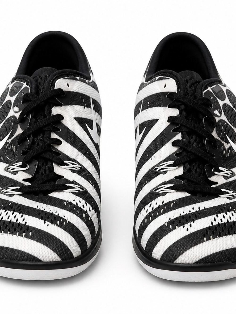 Nike Black and White Zebra Stripe Sneakers